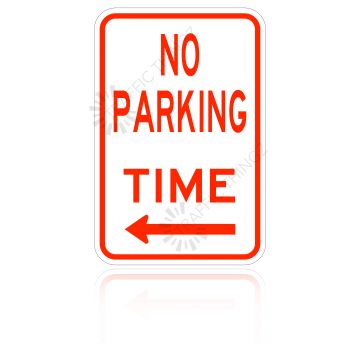 MUTCD R7-1 No Parking Anytime Left